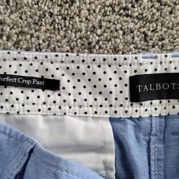 ***Talbots Perfect Crop Pants Light Blue Size 16 - New with Tag!*** - Picture 4 of 9